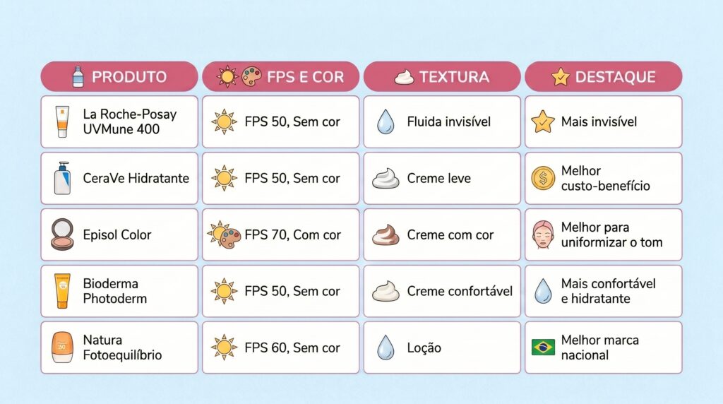 Comparativo rápido