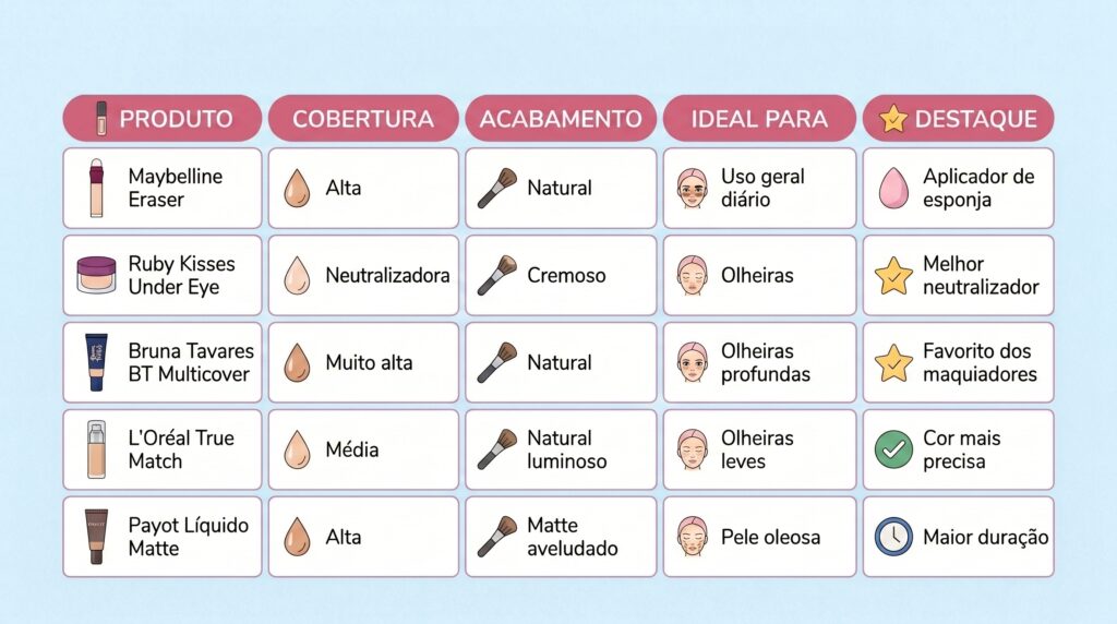Comparativo rápido