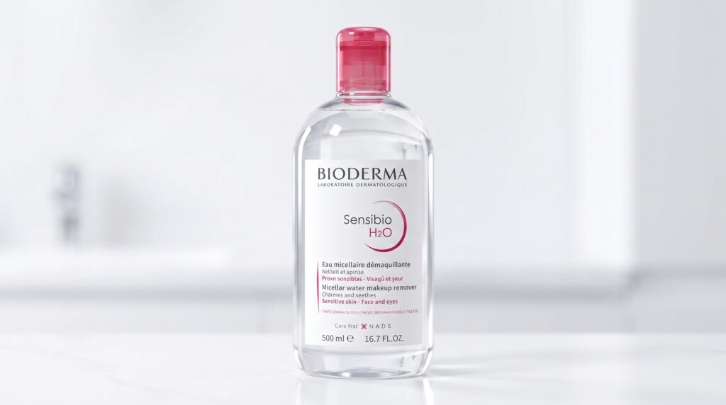 Bioderma Sensibio H2O água micelar pele sensível embalagem rosa