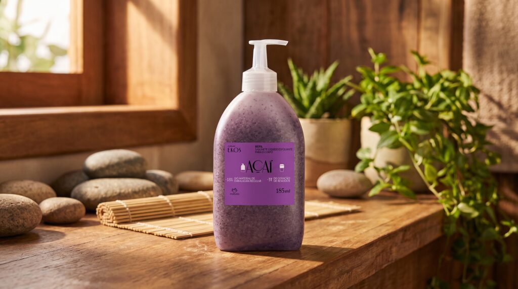 esfoliante corporal Natura Ekos Açaí com bioativos da Amazônia