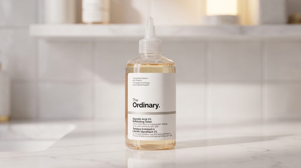 The Ordinary Glycolic Acid 7% Toning Solution tônico esfoliante embalagem